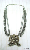vintage antique tribal old silver necklace traditional bangara jewelry - $533.61