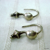 vintage antique ethnic tribal old silver earrings belly dance traditional jewelr - £77.07 GBP