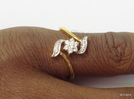 ethnic 18k gold ring handmade gold ring traditional jewelry of india - £232.85 GBP