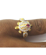 ethnic 18k gold ring handmade gold ring traditional jewelry of india tor... - £432.99 GBP