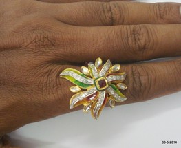 ethnic 22k gold ring handmade gold ring traditional jewelry of india - £1,025.60 GBP