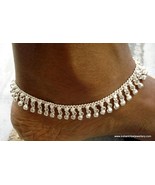 traditional design silver anklet feet bracelet noisy bells ankle bracelet - £125.82 GBP