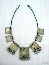 rare vintage antique old silver pendant necklace bangara tribal jewellery - £352.15 GBP