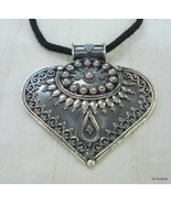 Traditional Design Sterling Silver Pendant Necklace Heart Design Handmade - £70.43 GBP