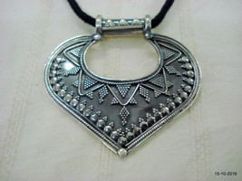 Traditional Design Sterling Silver Pendant Necklace Heart Design Handmade - £61.14 GBP