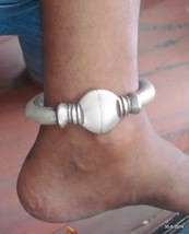 Old silver Anklet Feet Bracelet Bangle vintage antique indiantribal jewelry - $731.61