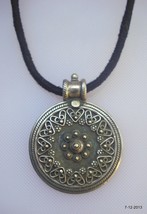 ethnic sterling silver pendant necklace handmade jewelry rajasthan india - £72.98 GBP