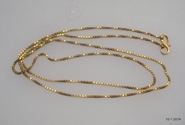 vintage antique 20k gold chain necklace from rajasthan india handmade - £1,027.97 GBP