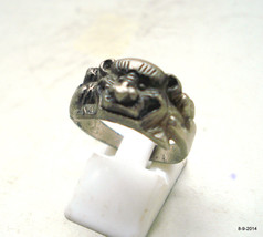 rare ancient antque lion head ring rajasthan india - £77.19 GBP