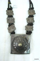 ancient antique old silver necklace pendant tribal jewellery india - £271.10 GBP