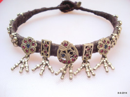 vintage antique tribal old silver choker necklace or anklet feet bracelet - £193.13 GBP