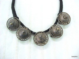 vintage antique tribal old silver bead pendant necklace jewellery - £232.85 GBP
