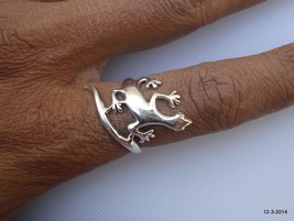 sterling silver ring lizard ring handmade rajasthan india - £76.89 GBP
