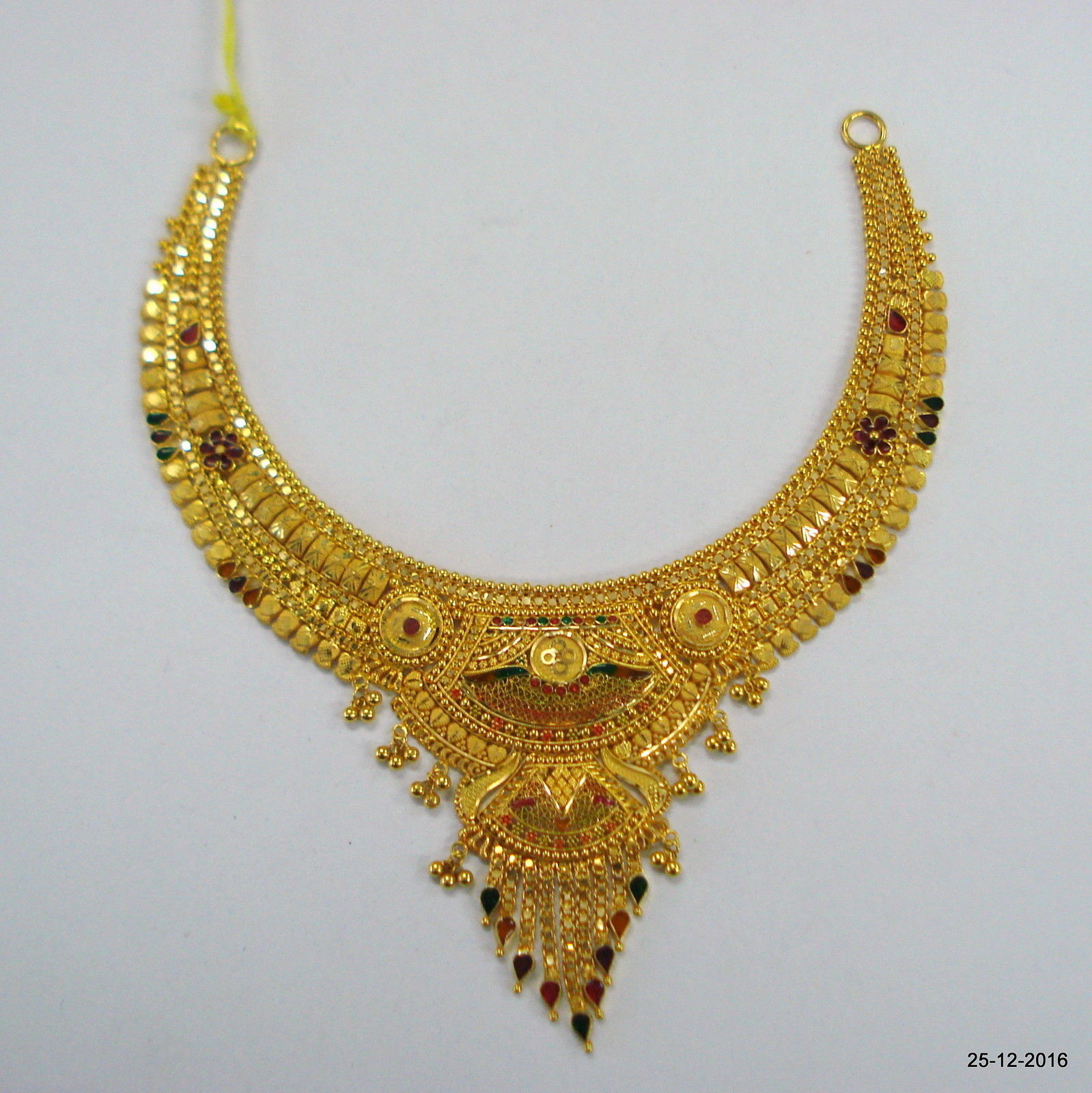 Primary image for Traditional design 22kt gold necklace handmade gold choker filigree work