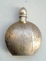 vintage antique collectible old silver perfume bottle sterling silver jewelry - £114.72 GBP