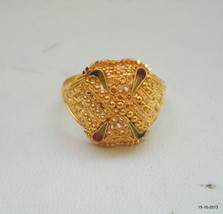 20k gold ring handmade jewelry traditional design ERT EHS - £394.88 GBP
