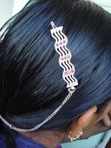 vintage antique tribal old silver hairpin hair clip hair buckle belly da... - $117.81