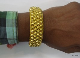 vintage 20k gold beads bracelet bangle cuff traditional tribal jewelry - £331.58 GBP