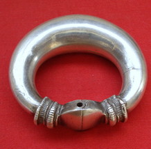 Vintage antique collectible tribal old silver bracelet bangle ECL rajasthan indi - £547.73 GBP