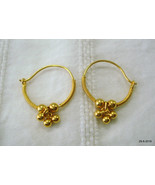 traditional design 20kt gold earrings upper ear earrings infant hoop ear... - £131.91 GBP