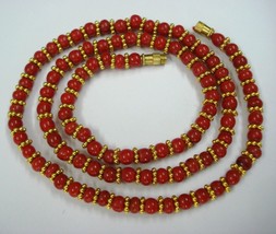 20k gold beads necklace tribal jewelry rajasthan india - £940.92 GBP