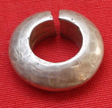 vintage antique collectible tribal old silver ring pendant rajasthan india - $137.61