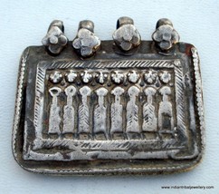 ANCIENT TRIBAL OLD SILVER AMULET PENDANT SEVAN SISTER - £98.15 GBP
