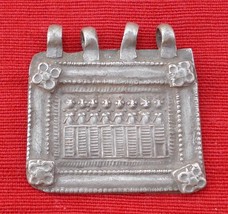 Antique Tribal Old Silver Hindu Goodess Amulet Pendant - £61.71 GBP