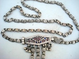 Antique Tribal Old Silver Belly Chain Belt Belly Dancer - £304.29 GBP