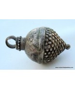 antique tribal old silver pendant head ornament rajasth - £54.44 GBP