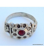 VINTAGE ANTIQUE TRIBAL OLD SILVER RING RAJASTHAN INDIA - £53.02 GBP