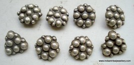 antique tribal old silver beads charm lot gypsy hippie - $87.12