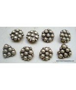 antique tribal old silver beads charm lot gypsy hippie - £68.50 GBP