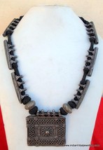 Antique Tribal Old Silver Pendant Necklace Indian - £572.49 GBP