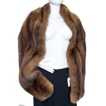 Vintage Sable Stole Brown 178 cm/ 70.08 in Shawl - $897.14 CAD
