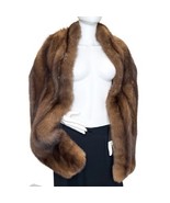 Vintage Sable Stole Brown 178 cm/ 70.08 in Shawl - €554,21 EUR