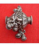 VINTAGE ANTIQUE TRIBAL OLD SILVER BEADS PENDANT GYPSY - £63.83 GBP