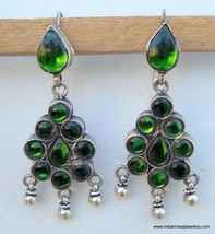 TRADITIONAL DESIGN SILVER EARRING PAIR RAJASTHAN INDIA - £60.40 GBP