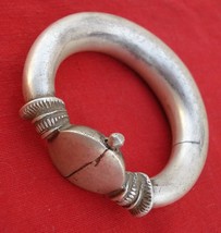 ANTIQUE TRIBAL OLD SILVER BRACELET BELLY DANCE GYPSY - £363.75 GBP