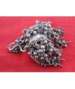 TRIBAL OLD SILVER BOX PENDANT RAJASTHAN BELLY DANCE - £252.44 GBP