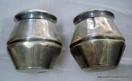 vintage antique collectible old silver box container bottle rajasthan india - $484.11