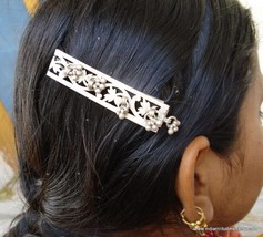 Antique Tribal Old Silver Hairpin Clip Hair Ornament - £87.03 GBP