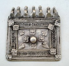 Antique Ethnic Tribal Old Silver Pendant India Gypsy - £105.87 GBP