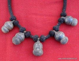 ancient antique old silver jewelry pendant necklace tribal belly dance - £157.11 GBP