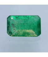 Green Emerald Faceted Natural Beryl 10x6.3 Emerald Cut Gemstone 2.12 carat - £185.05 GBP