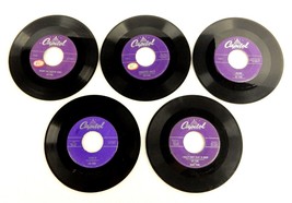 Lot of 5 Vintage 45 RPM Records, Les Paul &amp; Mary Ford, Jazz Guitar, VG, ... - $12.69
