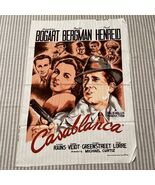Casablanca Wesco-Reltex Material MOVIE POSTER 1982 Fabric 21x30” - $32.05 CAD