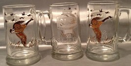Schmidt Beer Collector Series Vii - Canadiens Geese Glass Mugs - Lot Of 3 - £9.53 GBP