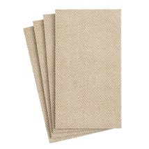 Caspari Natural Jute Paper Linen Guest Towel Napkins, Two Packs of 12 - $19.95+