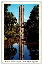 Bok Singing Tower and Reflection Lake Wales Florida FL UNP Chrome Postcard J19 - £1.51 GBP